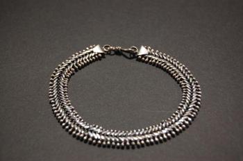 Pulsera maciza de Plata Ley 999