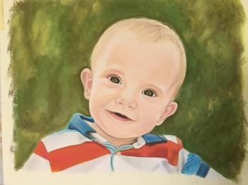 Retratos a pastel PINTADOS A MANO