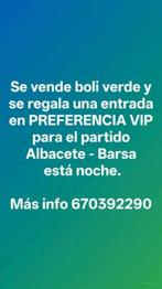 vendo boli y regalo entrada