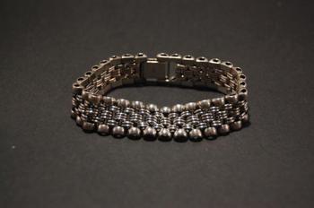 Pulsera maciza plana Plata de Ley 999